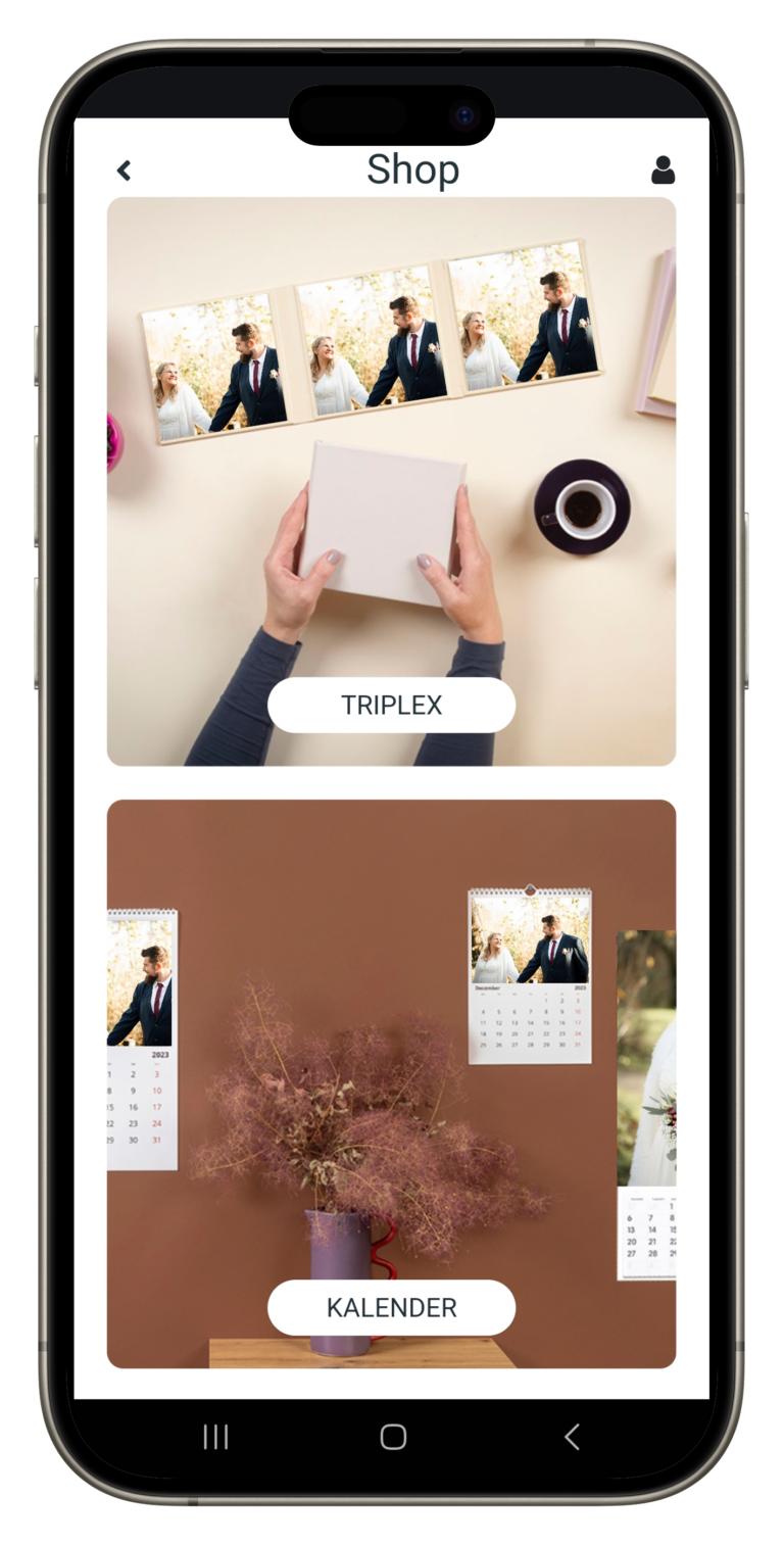 Fotoprodukte Triplex und Kalender